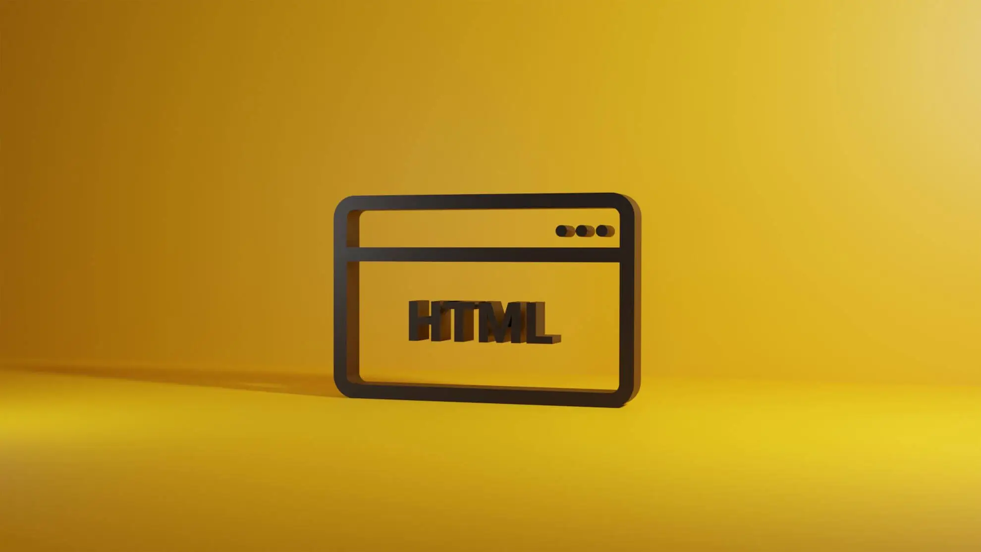 html in yellow background